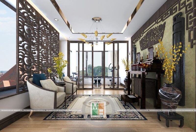 Thiết kế phòng thờ cao cấp đòi hỏi sự kỹ lưỡng và tỉ mỉ hơn hẳn các không gian khác.