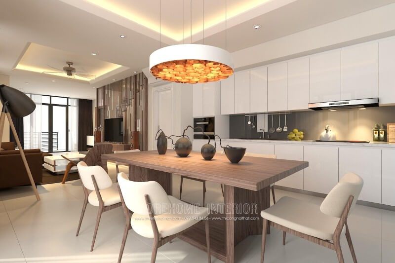 Thiết kế tủ bếp âm tường giúp tiết kiệm tối đa được khoảng diện tích của ngôi nhà, đây chính là sự lựa chọn hoàn hảo cho những không gian nhà nhỏ như nhà phố, chung cư...